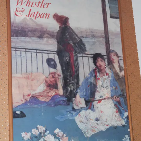 framed Whistler in Japan promotional poster print