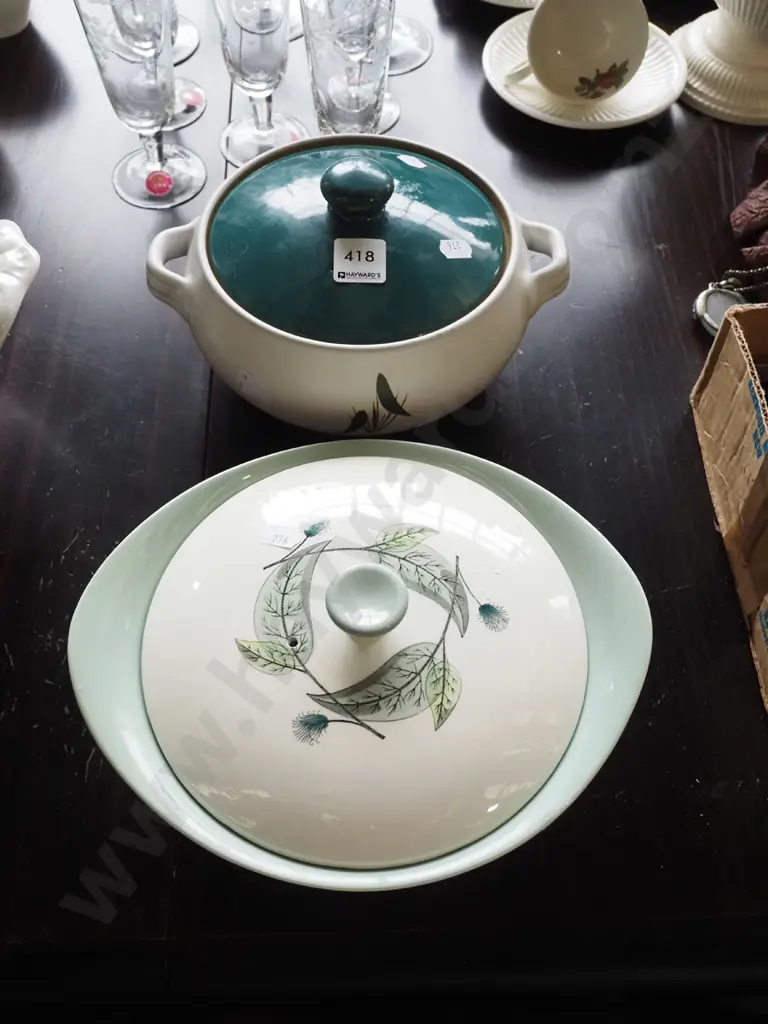 Denby green wheat casserole, Wedgwood Wood Berry vege Image 1++