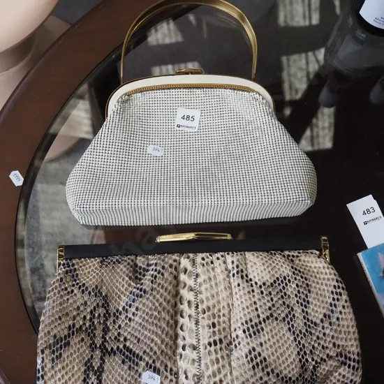 snakeskin hand bag, Oroton hand bag