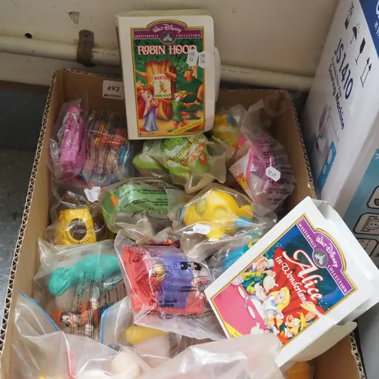 box of happy meal toys