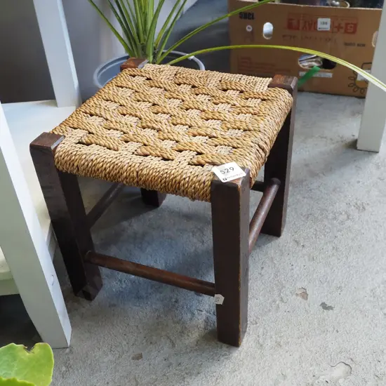 small seagrass stool