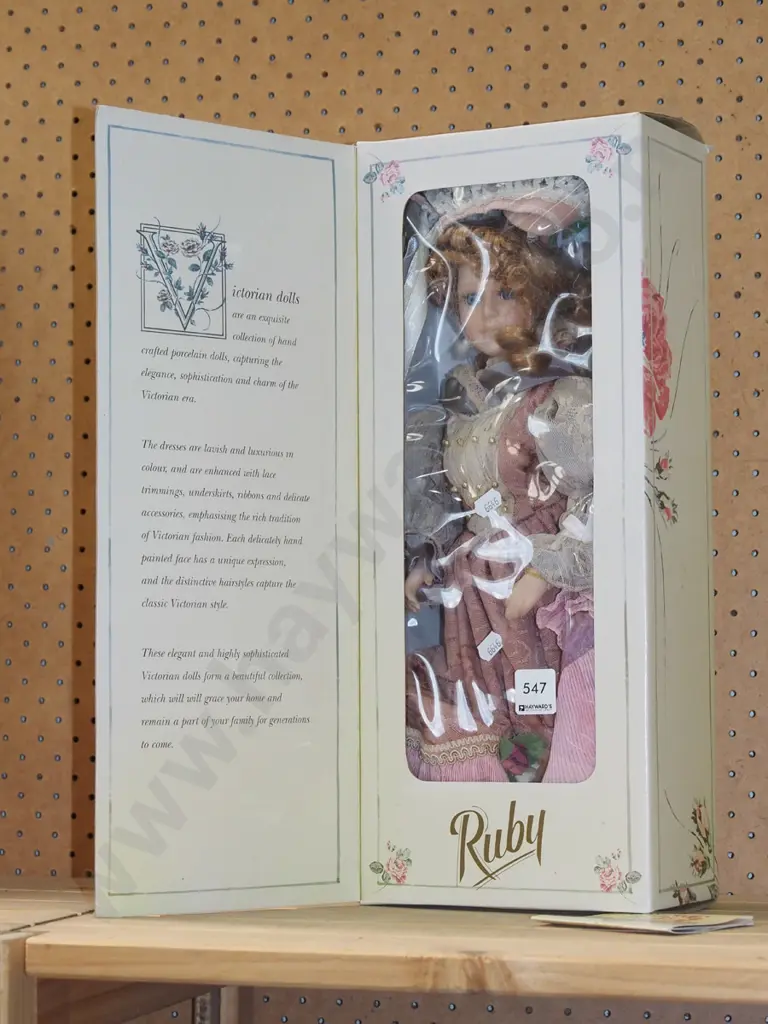 boxed Ruby Victorian display doll Image 1++