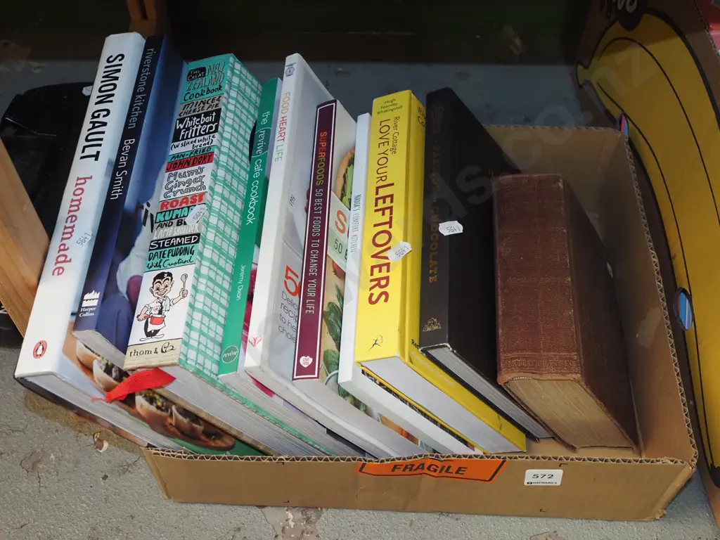 box of cookbooks Image 1++