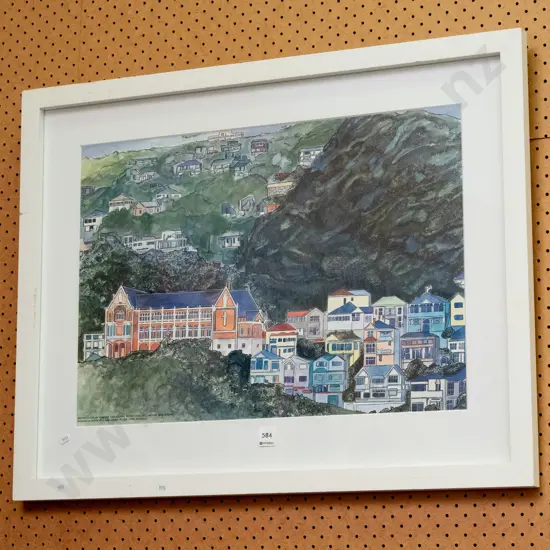framed Vanessa Toneycliffe poster print - Mt Victoria, Wellington