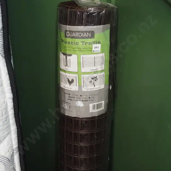 as new roll of plastic netting