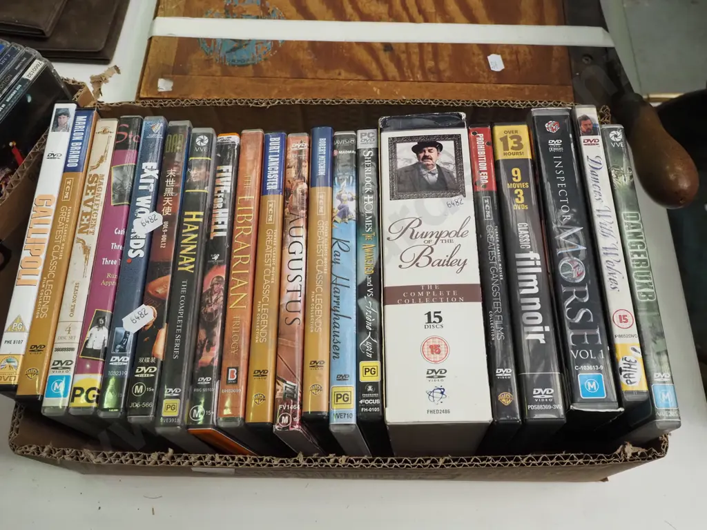 box of DVDs Image 1++