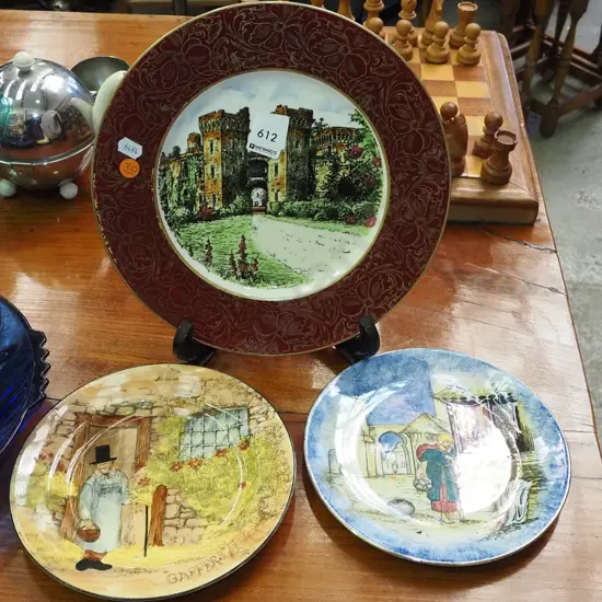 3x cabinet plates, gaffer plate - repair