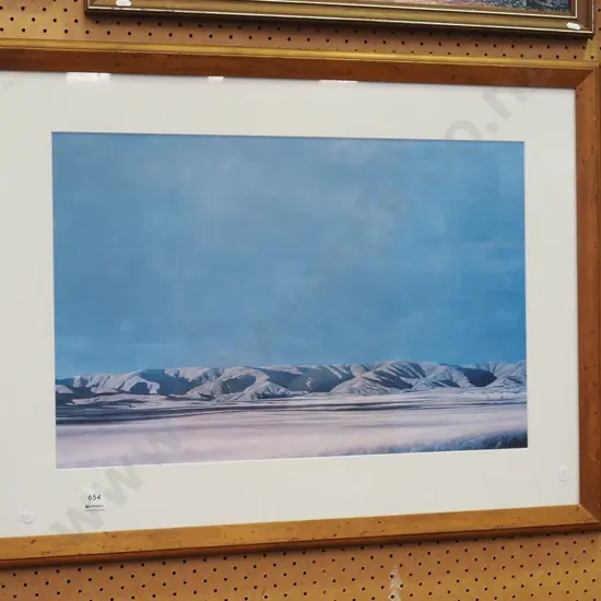 framed Grahame Sydney poster print - faded