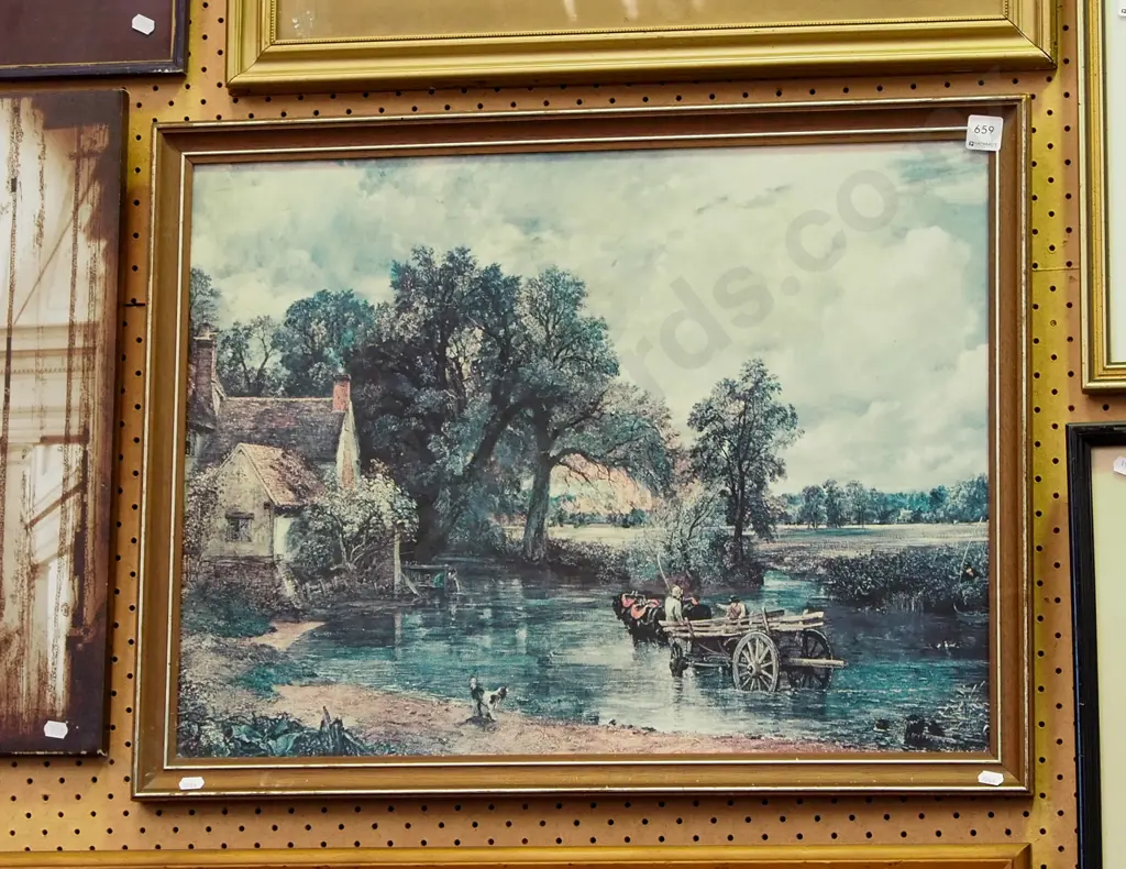 framed Constable print Image 1++