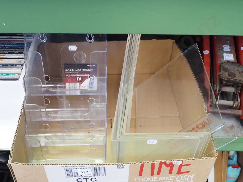 box; perspex display stands, brochure holders Image 1++
