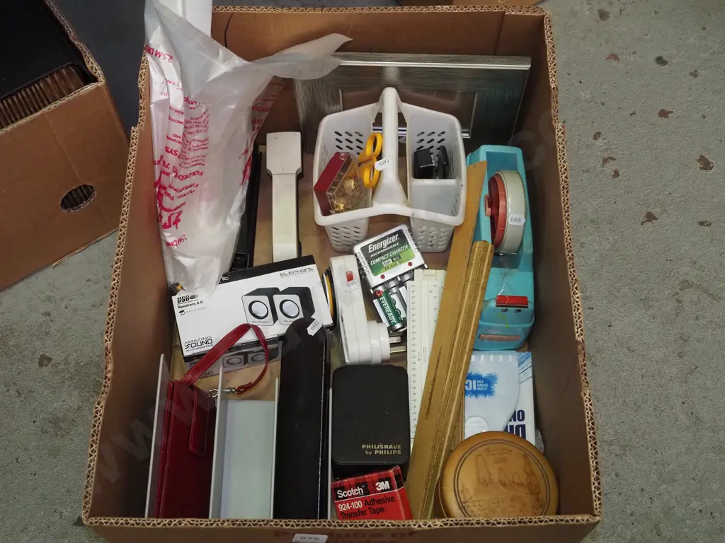 box; rulers, staplers etc Image 1++