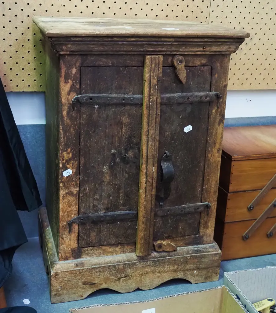 rustic wooden 2 door cupboard H550 Image 1++