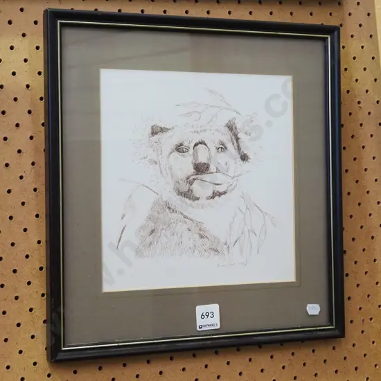 framed koala print