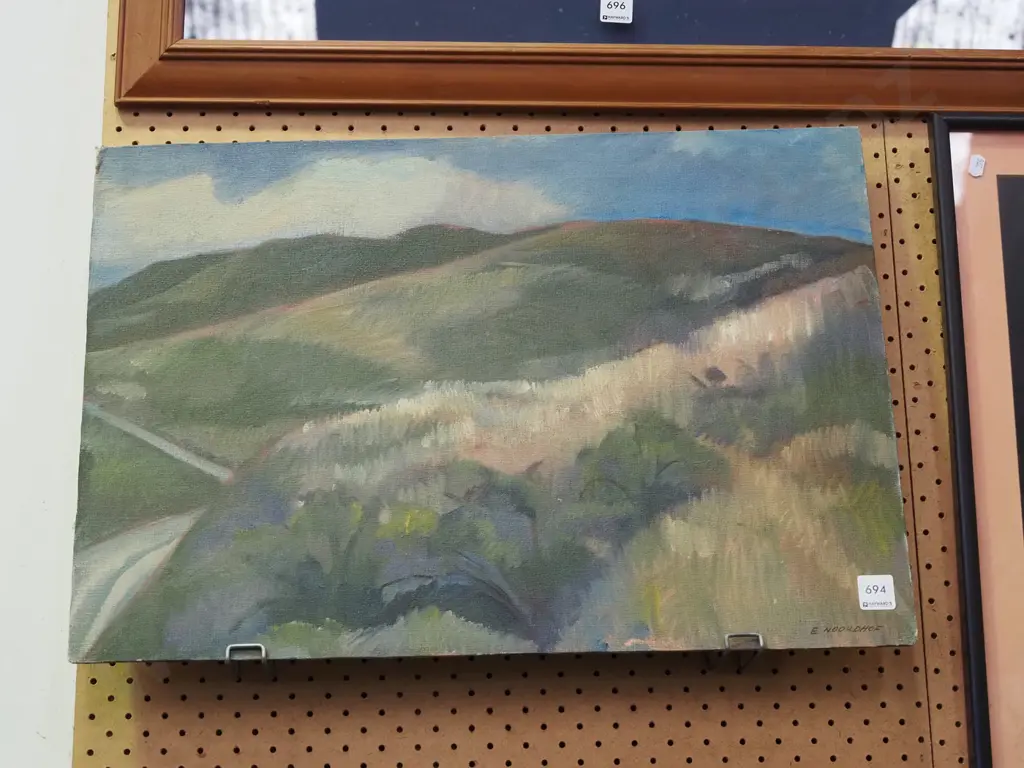 Els Noordohf unframed oil on board - landscape Image 1++