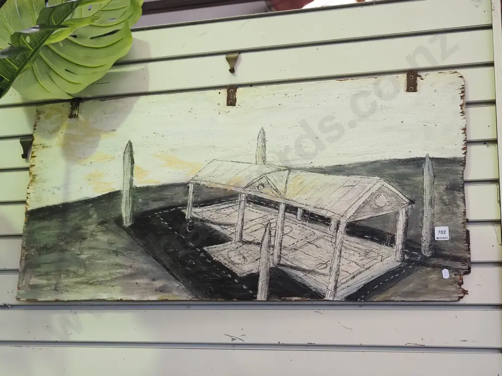 oil on board - pavilion Image 1++