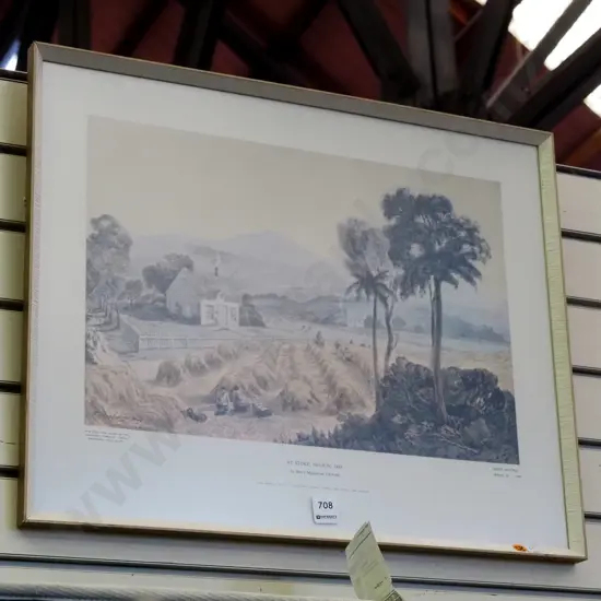 framed historic print - Nelson 1849