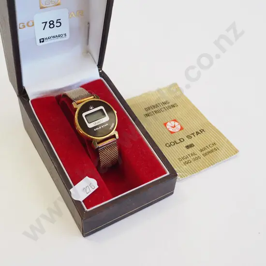 cased Gold Star wristwatch