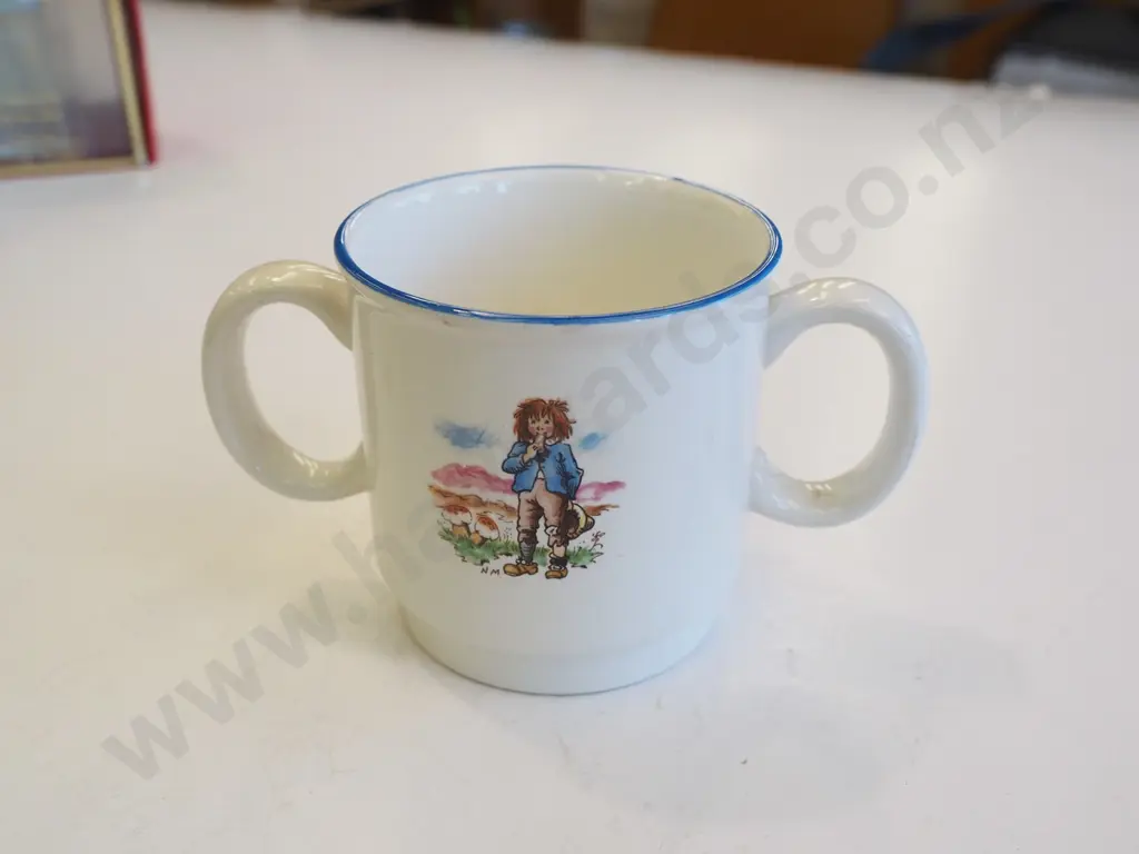 Crown Lynn nursery rhymes double handled cup Image 1++