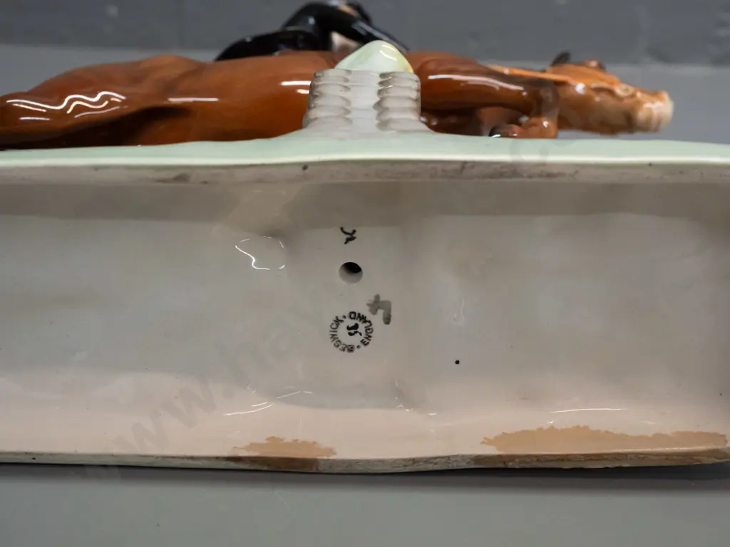 Beswick large jumping horse and side-saddle rider figurine H-260 L-265 Image 1++