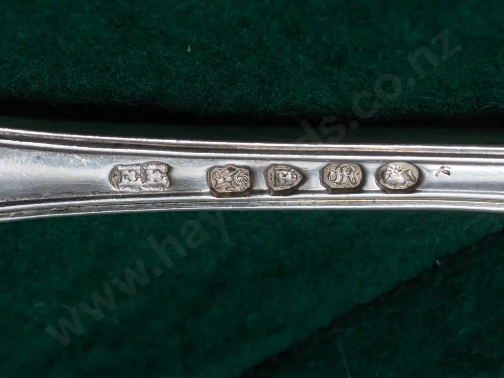 King's pattern silver cutlery - 12x large forks, L-200, several different hallmarks, 100 -112 grams each, in fitted felt Image 1++