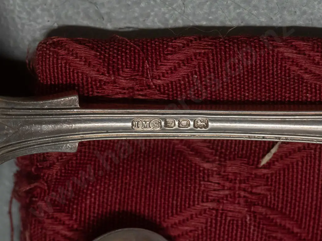 King's pattern silver cutlery - 12 medium size spoons L-180, several different English and Irish hallmarks, approx. Image 1++