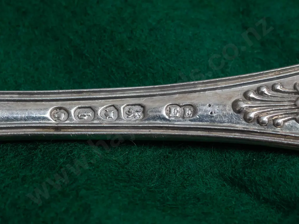 King's pattern silver cutlery - 12 medium forks L-180, several different hallmarks, see photos. Weights from 65 to 68g Image 1++