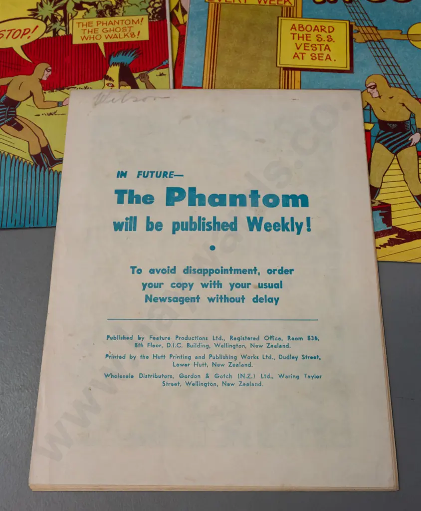 18 assorted Phantom comic books, printed by Feature Publications, Wellington - minor age wear and discolouration, some Image 1++