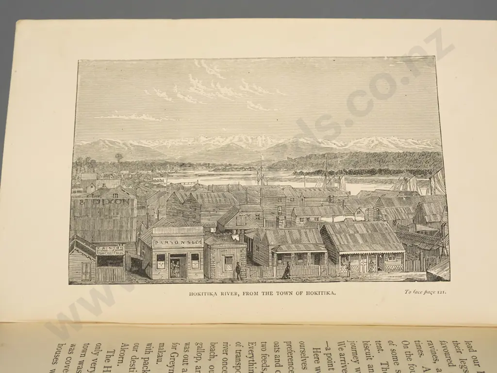 antique book: Forty Years in New Zealand by the Rev. James Buller, pub 1878 - age wear and foxing Image 1++