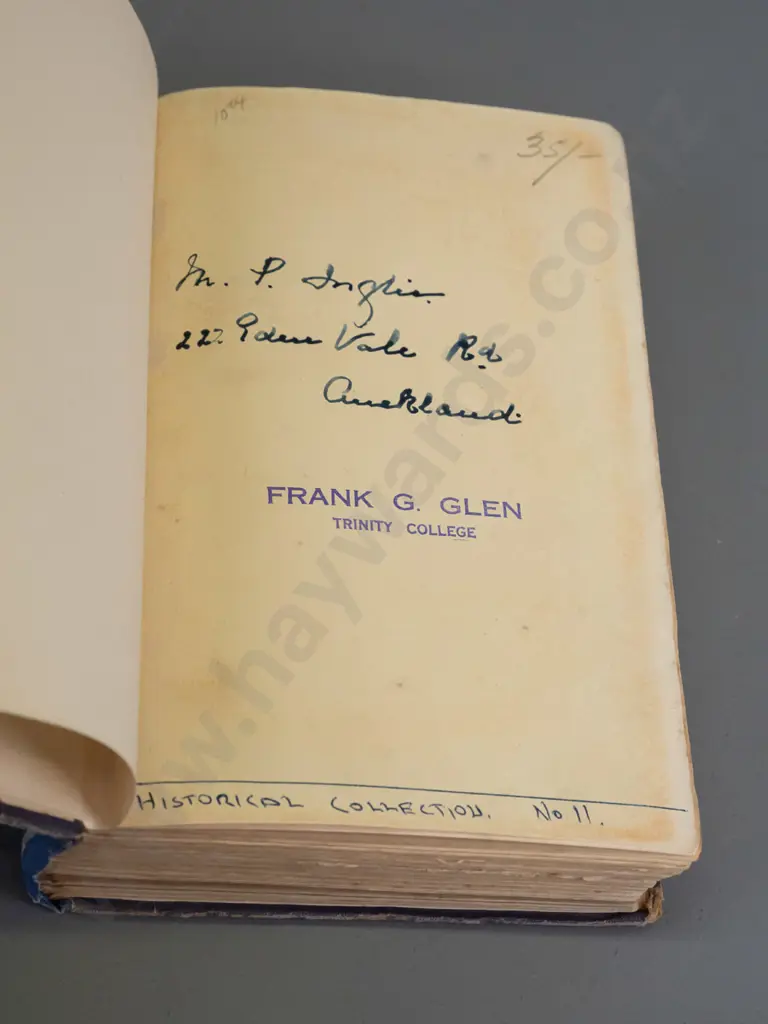 antique book: Forty Years in New Zealand by the Rev. James Buller, pub 1878 - age wear and foxing Image 1++