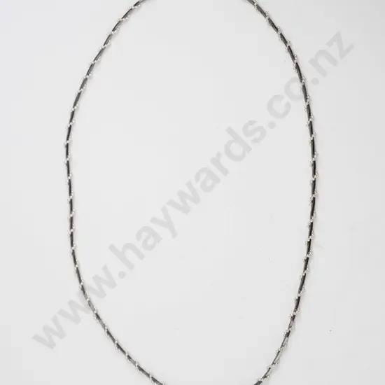 sterling silver twist necklace stamped 925