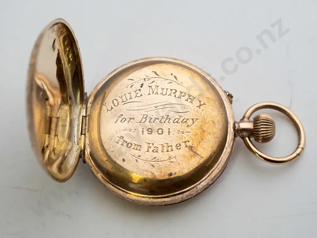 Baume Swiss 1910 pocket watch (9K case, approx 10gm) Image 1++