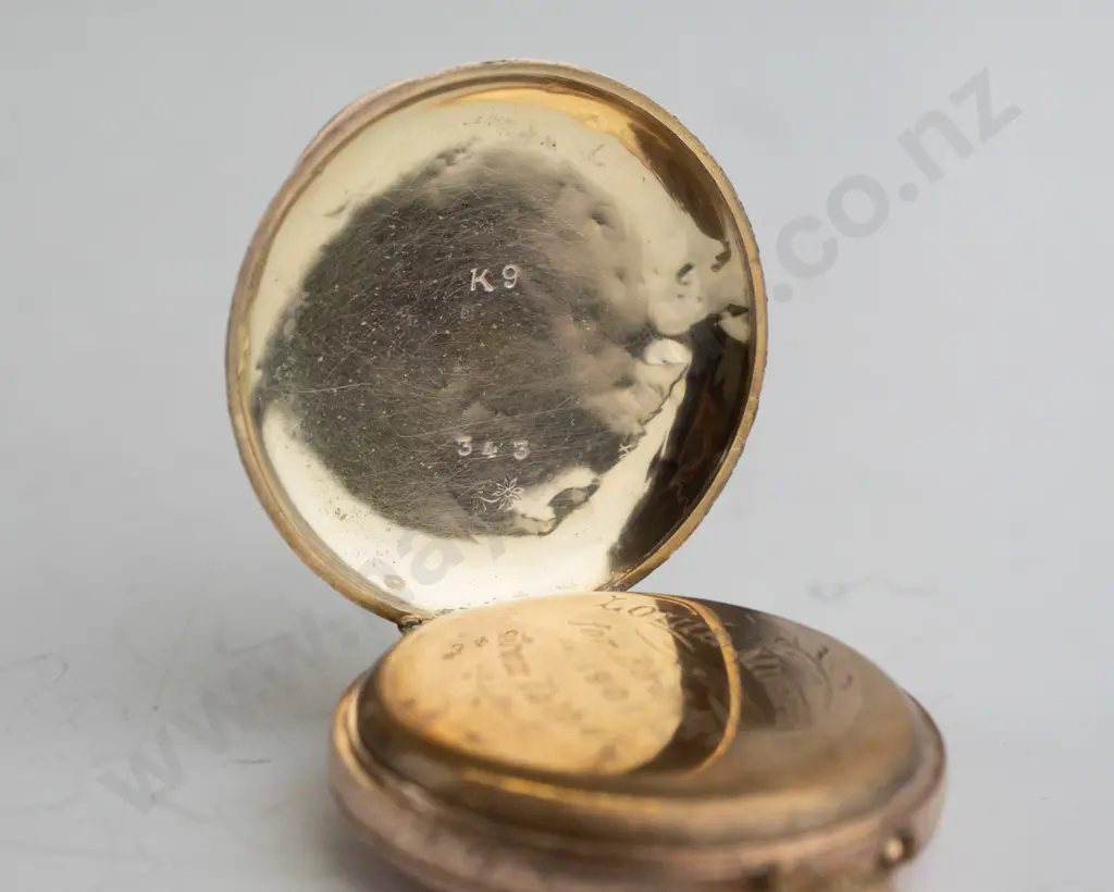 Baume Swiss 1910 pocket watch (9K case, approx 10gm) Image 1++