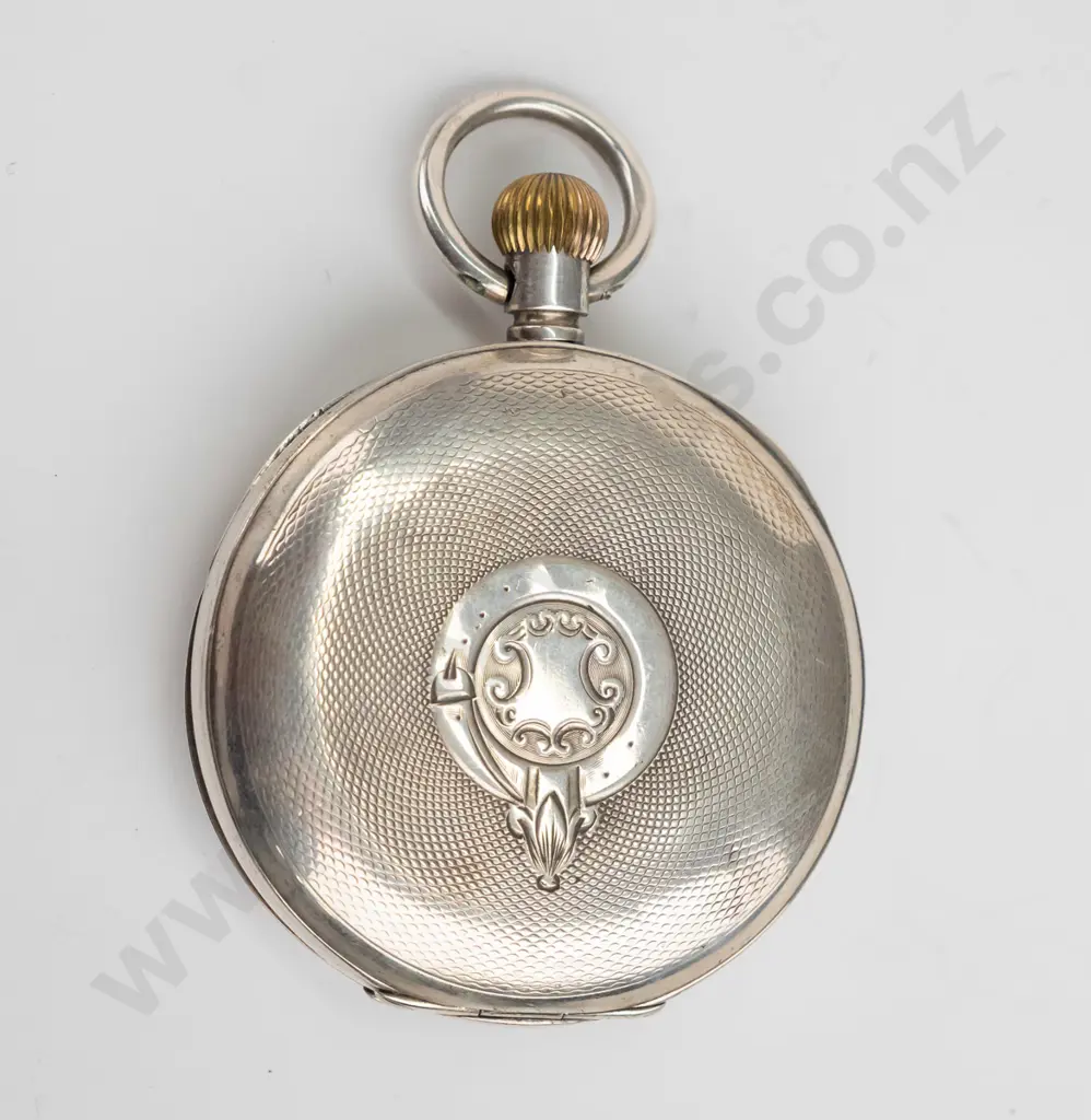 silver pocket watch stamped Omega  925 Image 1++
