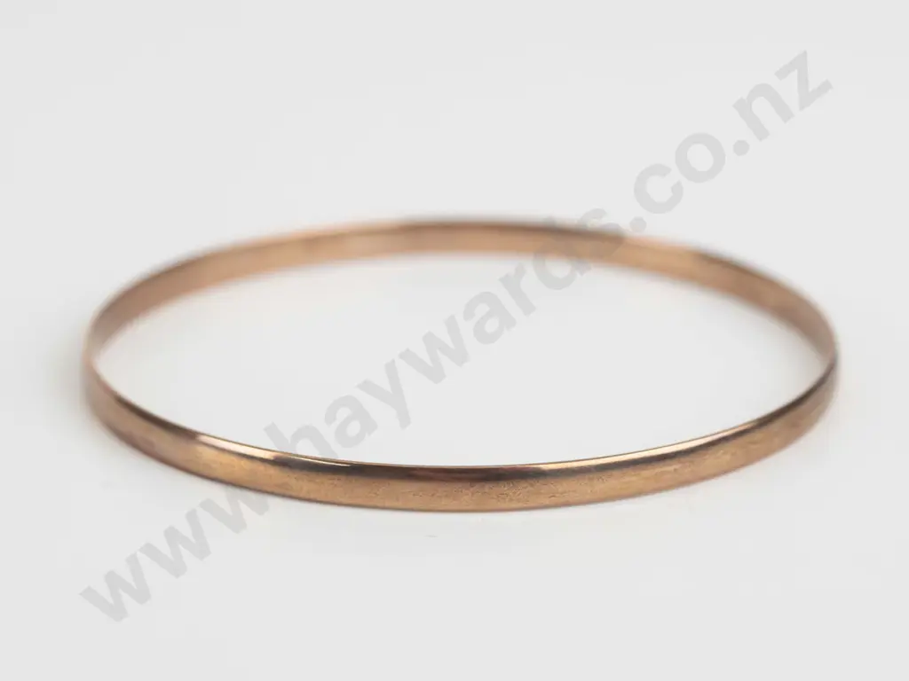 9ct rose gold bangle 7.9gms Image 1++