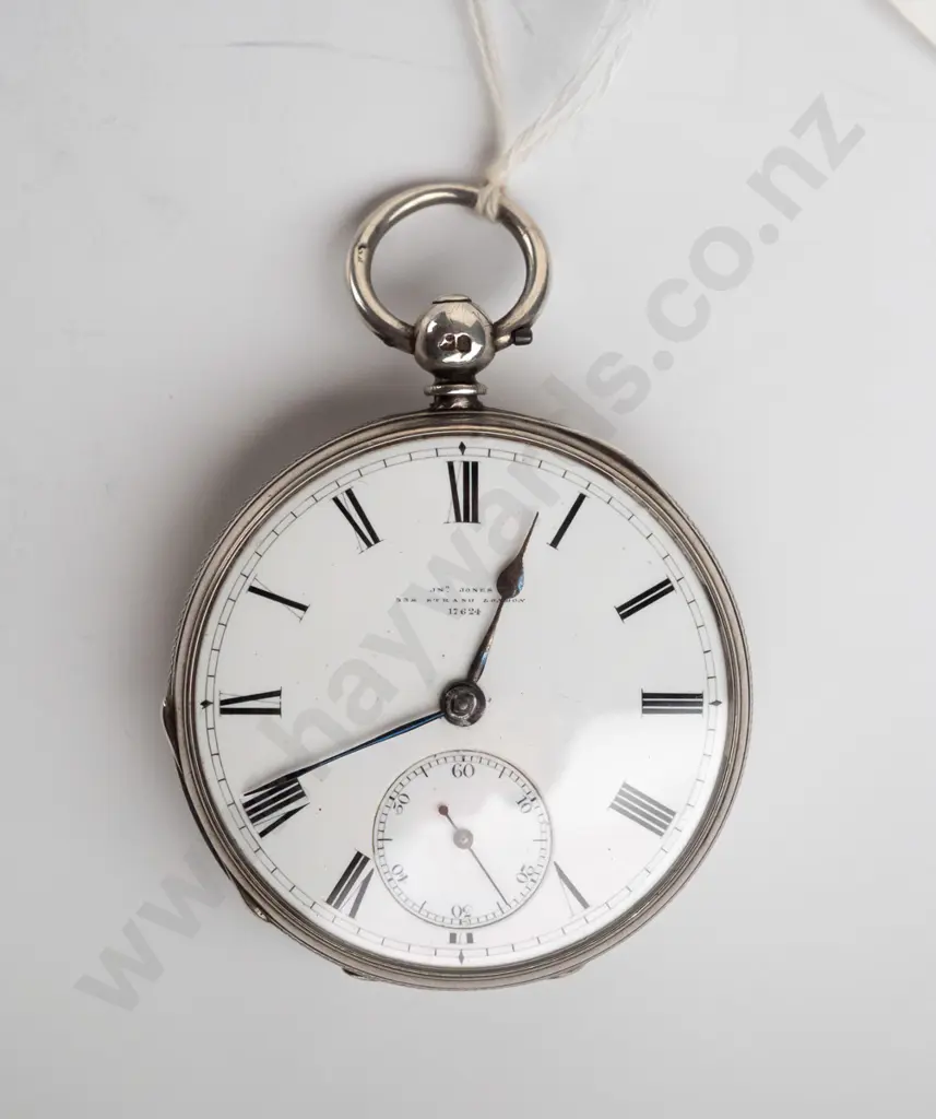 silver 'Jones Fusee London' 53A  stamped lion, shield, k Image 1++