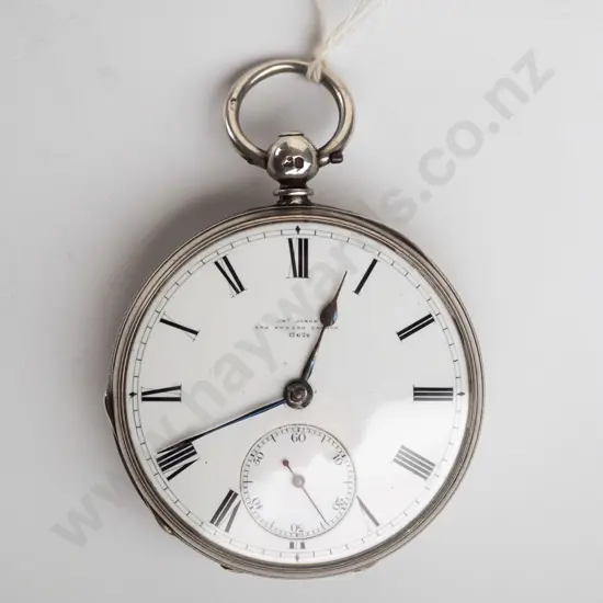 silver 'Jones Fusee London' 53A  stamped lion, shield, k