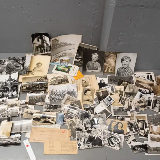 large collection of vintage photographs, family portraits, travel & wedding, scenic landscapes etc - including postcards