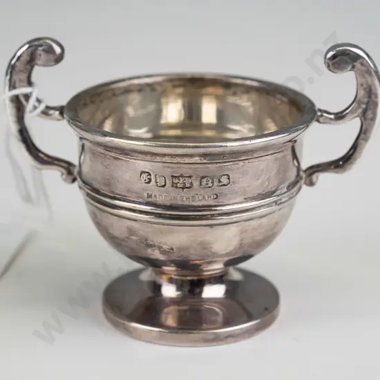 small double handled silver cup EHM