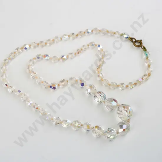 single strand crystal necklace