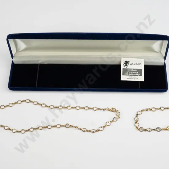 crystal necklace & bracelet