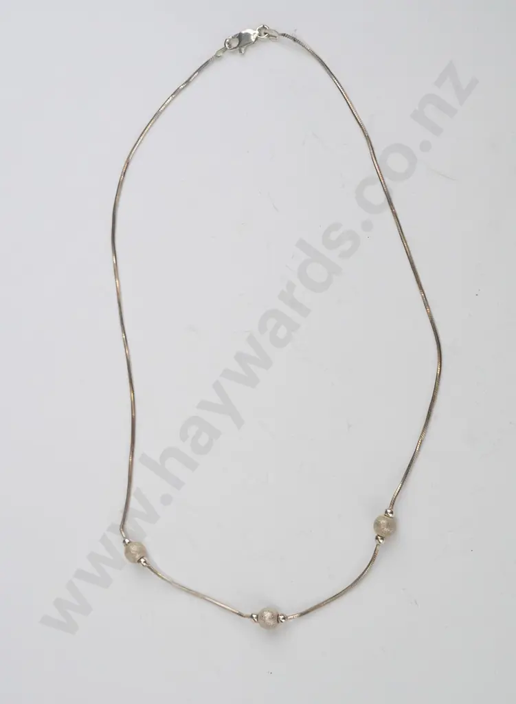 silver necklace stamped 925 Image 1++