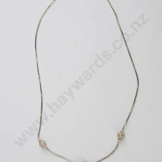 silver necklace stamped 925