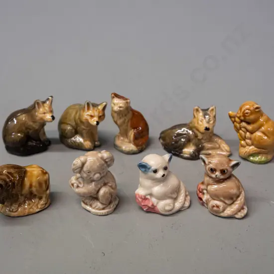 10 Wade whimsies - possums, koala, wolf, foxes, etc.