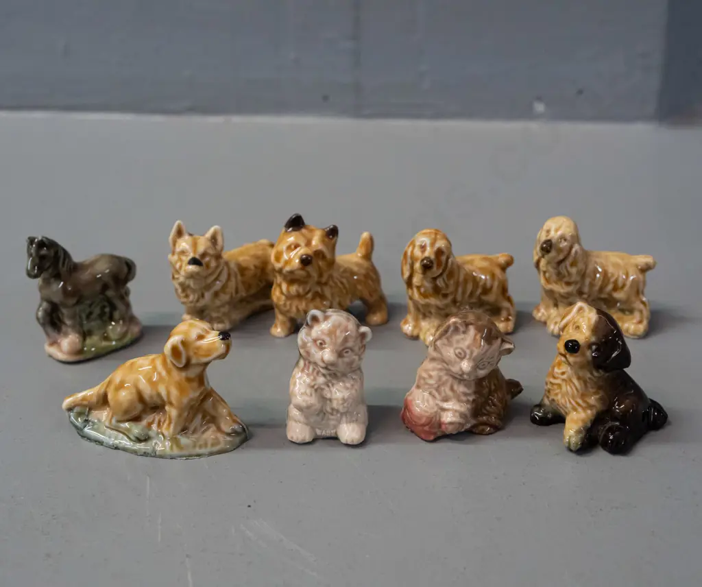 9 Wade whimsies - 6 dogs, 2 cats and a horse Image 1++