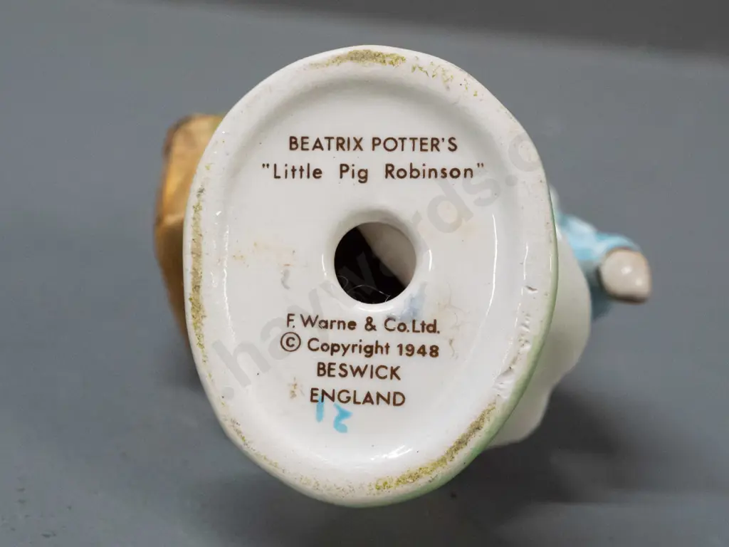 Beswick Beatrix Potter figurine - Little Pig Robinson H-100 Image 1++