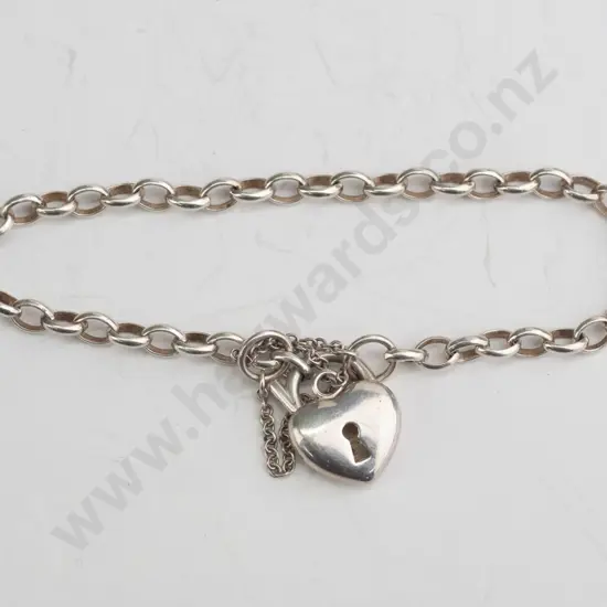silver belcher bracelet stamped 925