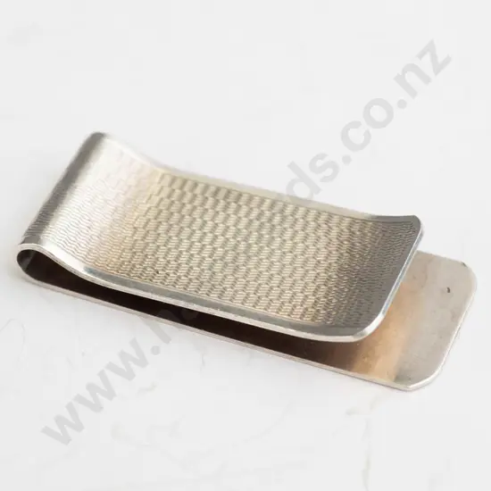 silver money clip stamped