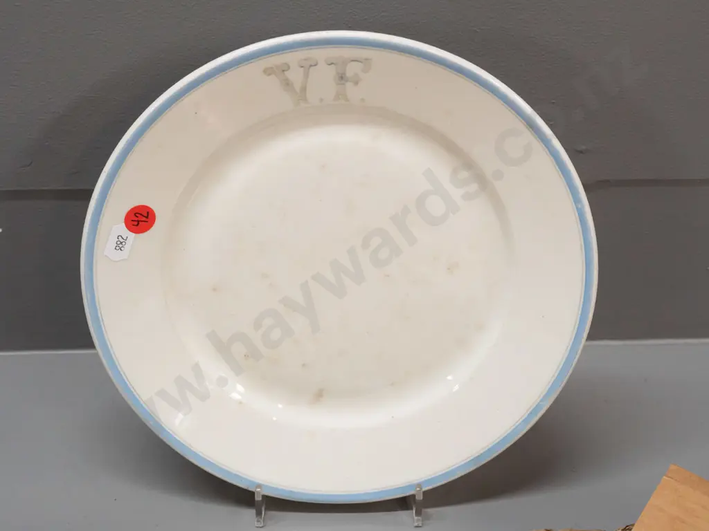 dining plate, according to note taken from the wreck of the Marguerite Mirabaud, wrecked off Chrystalls Beach, Otago in Image 1++