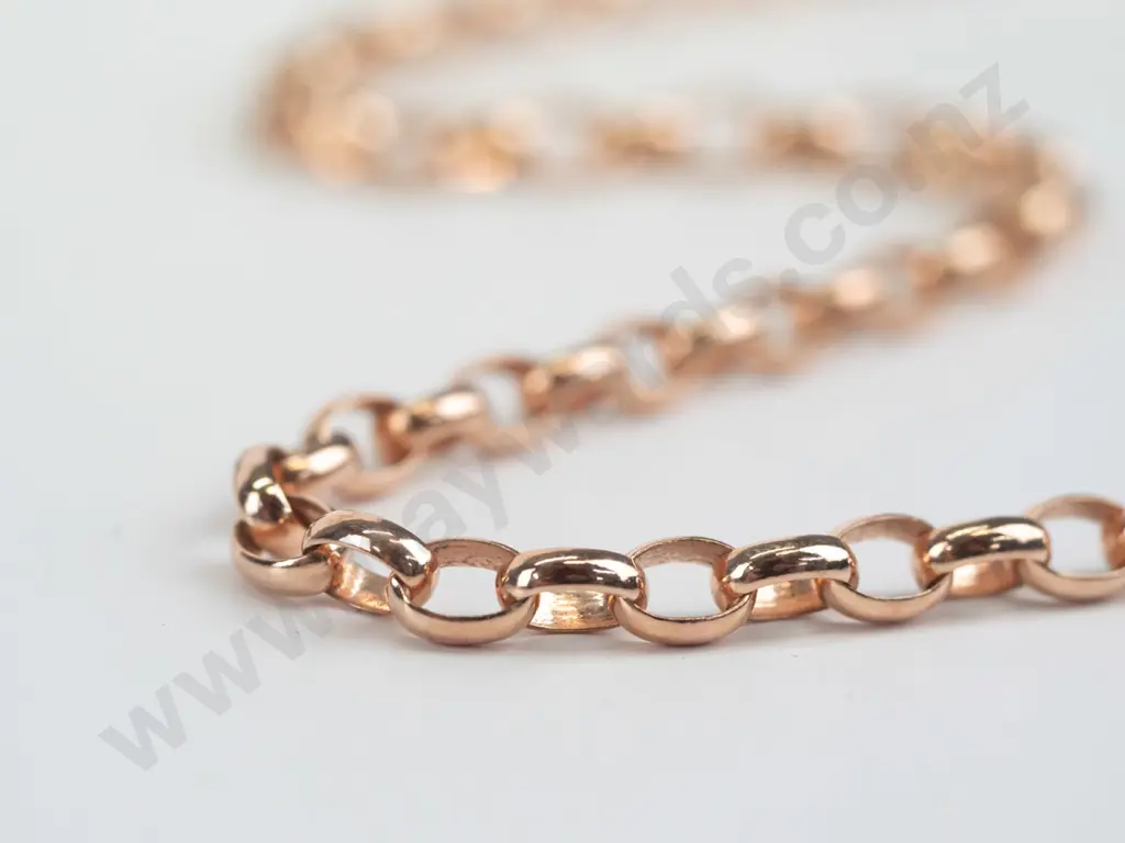9ct rose gold blelcher chain 15.8gms - 45cms Image 1++