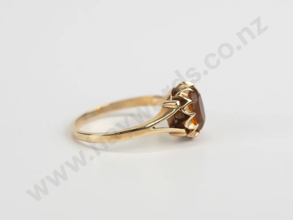9ct citrine ring 2.7gms size N Image 1++